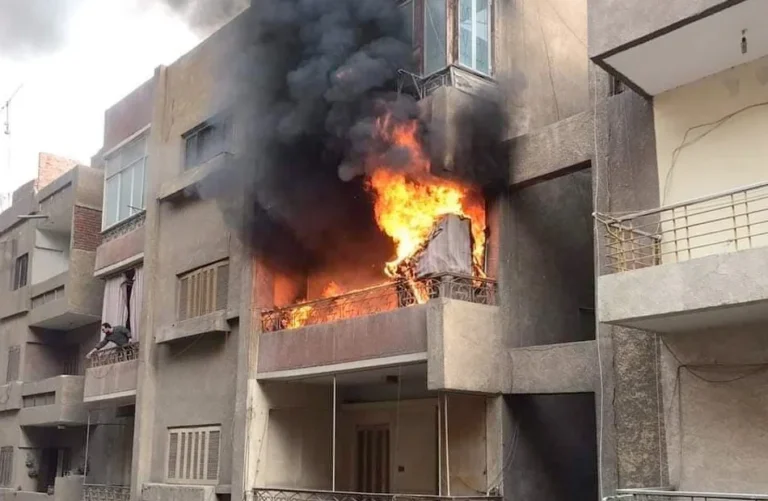 السيطرة على حريق بشقة سكنية في شبرا الخيمة