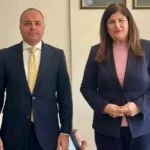 لقاء السفير المصري ووزيرة الخارجية الفلسطينية