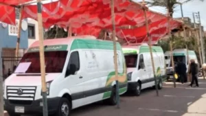 قافلة طبية مجانية تفحص 1061 مواطنًا في كفر الشيخ