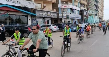 ماراثون للدراجات احتفالًا بتحرير سيناء في بني سويف