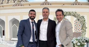 معتمد جمال يحضر زفاف طبيب التغذية بعد مباراة هامة