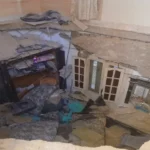 انهيار سقف عقار قديم في محرم بك بالإسكندرية
