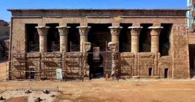 ترميم معبد خنوم بالأقصر يعكس عراقة الحضارة المصرية