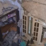 انهيار جزئي في عقار محرم بك بالإسكندرية