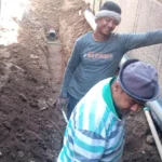 استئناف أعمال الصرف الصحي بالزينية في الأقصر