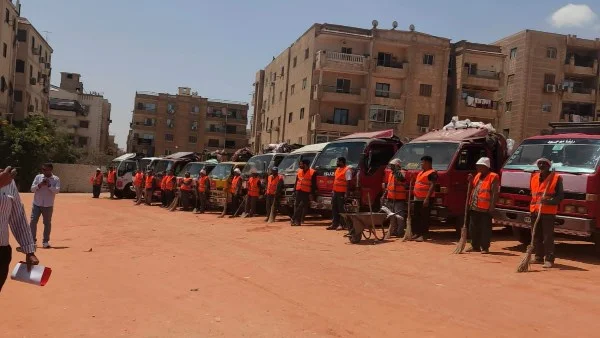 بدء تطبيق منظومة نظافة متكاملة بهضبة الأهرام