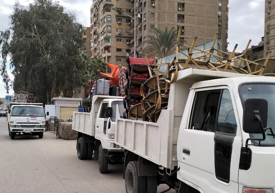 إزالة 138 إشغالاً في حملة انضباط شوارع كوم حمادة