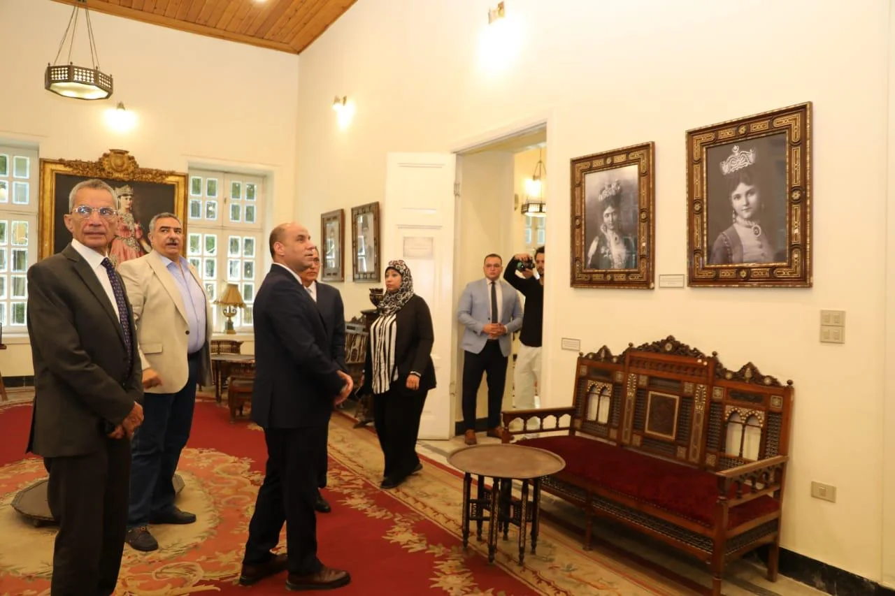 وزير الزراعة يستقبل الوزراء في معرض زهور الربيع