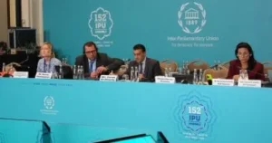 مشاركة طارق الخولي في الجمعية العامة 152 بإسطنبول
