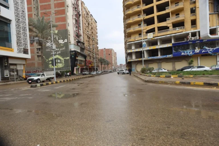 أمطار متوسطة في كفر الشيخ وتداعياتها