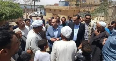 متابعة جهود تقنين أراضي الدولة في مركز أطفيح