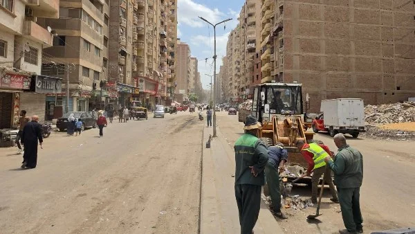 حملة نظافة شاملة في شارع كعبيش بالجيزة