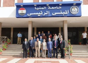 زيارة لجان الجودة لتقييم كليتي التربية والحاسبات بجامعة المنيا