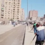 حملة نظافة بشارع كعبيش في الجيزة