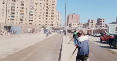 حملة نظافة بشارع كعبيش في الجيزة