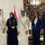 وزيرة الثقافة تستقبل سفير قطر بمناسبة معرض الكتاب