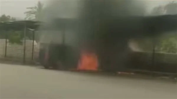 حريق في سيارة أجرة بموقف النواصر بالأقصر