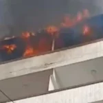 حريق في فندق بحي الشرق ببورسعيد