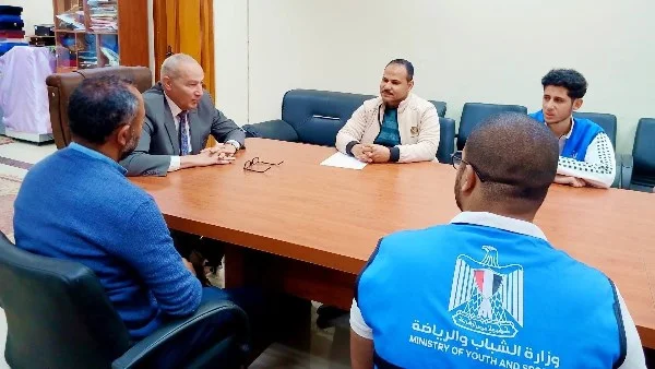 وكيل شباب كفر الشيخ يستقبل اتحاد "شباب يدير شباب"