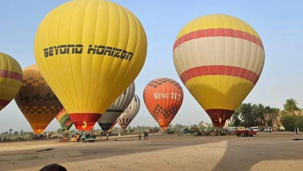 إلغاء رحلات البالون الطائر في الأقصر بسبب سوء الطقس