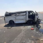 انقلاب ميكروباص بأطفيح يسفر عن إصابة 6 أشخاص
