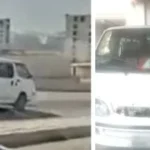 سقوط سائق ميكروباص بعد مخالفة مرورية بالقاهرة