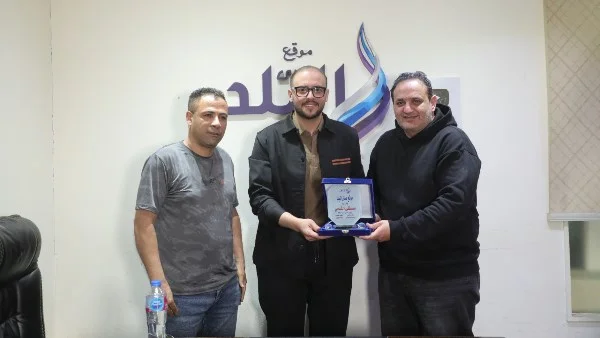 تكريم مصطفى الشامي رئيس نادي بلدية المحلة