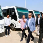 محافظ المنيا يشهد انطلاق أسطول نقل جماعي حديث