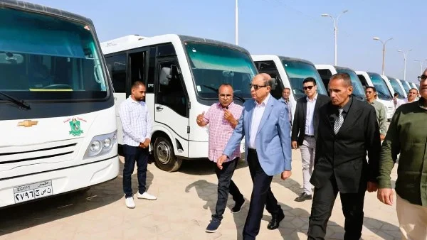 محافظ المنيا يشهد انطلاق أسطول نقل جماعي حديث