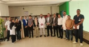 زيارة وفد جايكا لمستشفى الأطفال بالعديسات