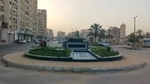تطوير ميدان أبراج النيل بدسوق بنسبة 90%