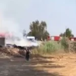 السيطرة على حريق بالقرب من محطة منوف بالمنوفية