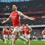 ديكلان رايس أفضل لاعب في الأسبوع بدوري أبطال أوروبا