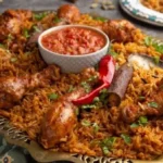 دبابيس الفراخ المشوية بالأرز البسمتي بطريقة بسيطة