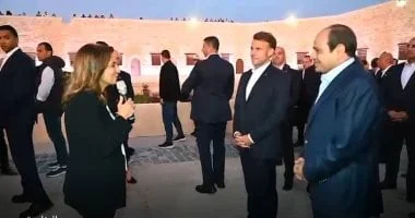 زيارة الرئيس السيسي وماكرون لقلعة قايتباي في الإسكندرية