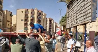 حملات لإزالة التعديات غرب سوهاج