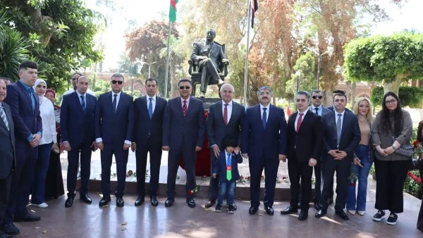استقبال محافظ القليوبية لسفير أذربيجان احتفاءً بذكرى حيدر علييف