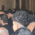 تشييع جنازة والدة جلال فهمي في مسجد الحصري بأكتوبر