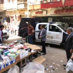 حملة رفع الإشغالات بحي غرب المنصورة