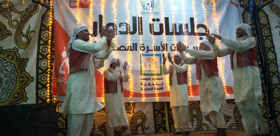 عرض فني لفرقة بني سويف للفنون الشعبية بمتحف الحضارة