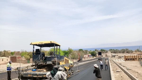 تطوير شارع الترابين في نويبع لدعم السياحة والتنمية