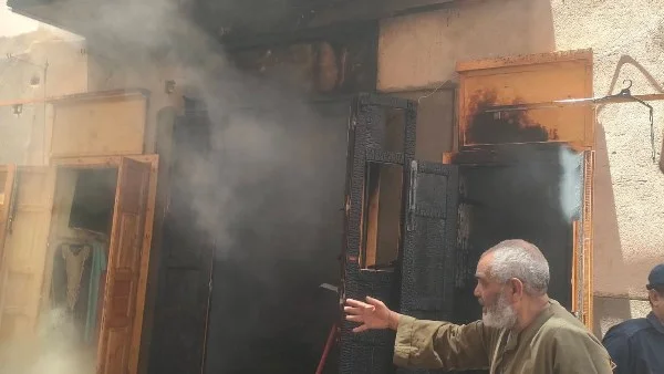 حريق محدود في سوق إسنا السياحي دون إصابات