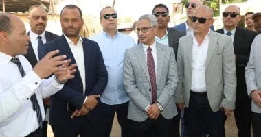 زيارة محافظ بني سويف لمحطة البحوث بسدس