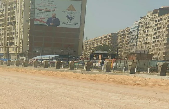 80% نسبة تنفيذ مشروع كورنيش محور محلة منوف