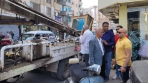 حملة لإزالة الإعلانات المخالفة في بنها