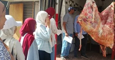 توعية الجزارين والمواطنين بأرمنت قبل عيد الأضحى