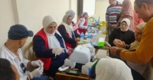 حملة التبرع بالدم ومبادرات صحية في كفر الشيخ