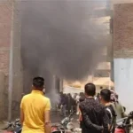 حريق في معرض للأجهزة الكهربائية بالوادي الجديد