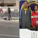 القبض على لصوص الدائري الذين هشموا الخرسانة