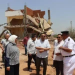 إزالة جمالون مخالف على 4 آلاف متر بالقليوبية